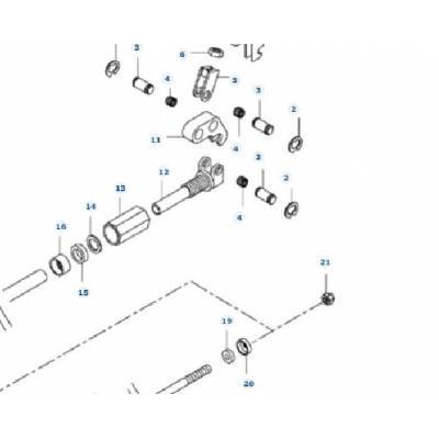 DŻWIGNIA LINKI SPRZĘGŁA VALMET 8000