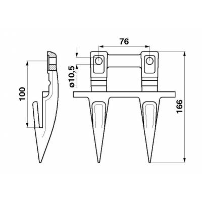 BAGNET PODWÓJNY DEUTZ FAHR JAG31-0001 6236756