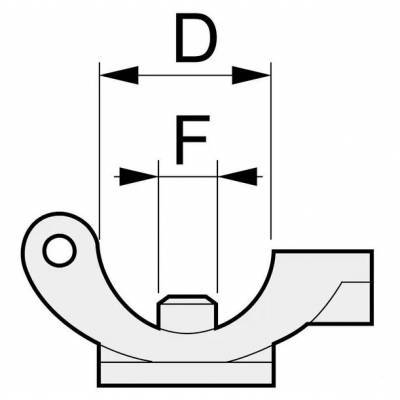 UCHWYT DYSZY NA RURKĘ 20mm ARAG KOMPLETNY
