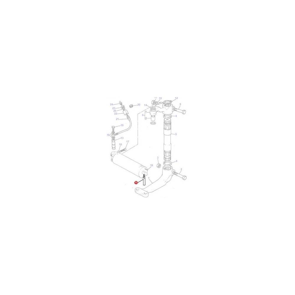 SWORZEŃ SIŁOWNIKA OSI PRZEDNIEJ MF 