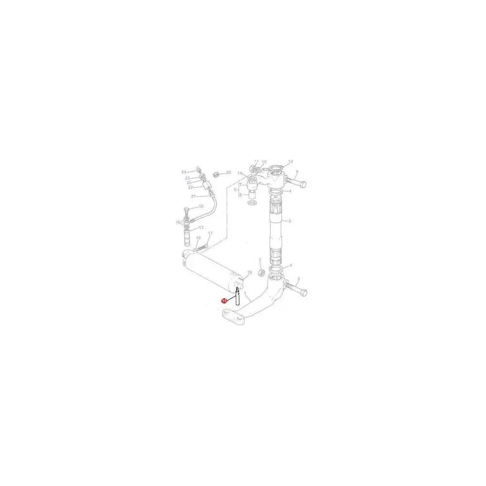 SWORZEŃ SIŁOWNIKA OSI PRZEDNIEJ MF 