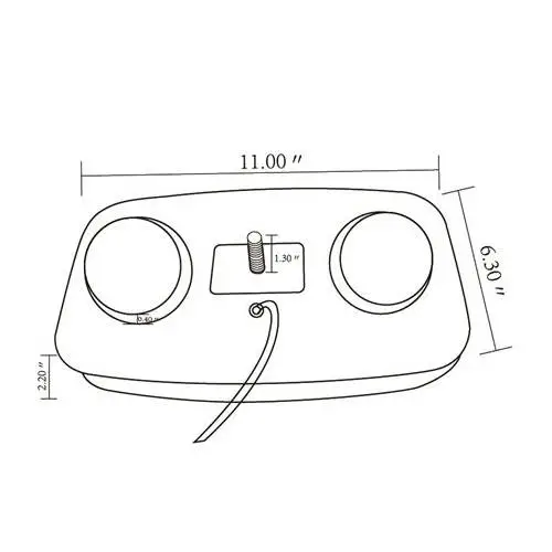 Lampa błyskowa ostrzegawcza kogut na magnes 80xLED