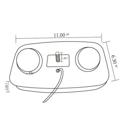Lampa błyskowa ostrzegawcza kogut na magnes 80xLED