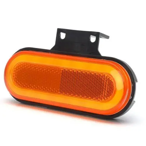 LAMPA OBRYSOWA LED POMARAŃCZOWA 12/24V Z PRZEWODEM