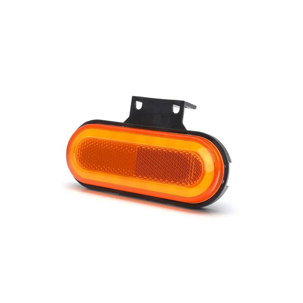 LAMPA OBRYSOWA LED POMARAŃCZOWA 12/24V Z PRZEWODEM