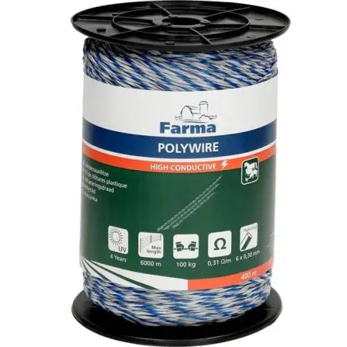 Linka plecionka pastucha elektrycznego 400m FARMA