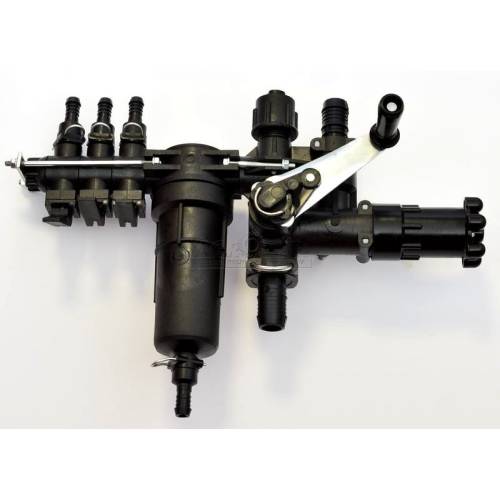 Rozdzielacz 3 sekcyjny opryskiwacza metalowa rączk