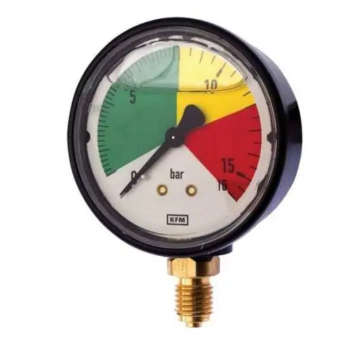 Manometr glicerynowy 16 bar dolne przyłącze M12