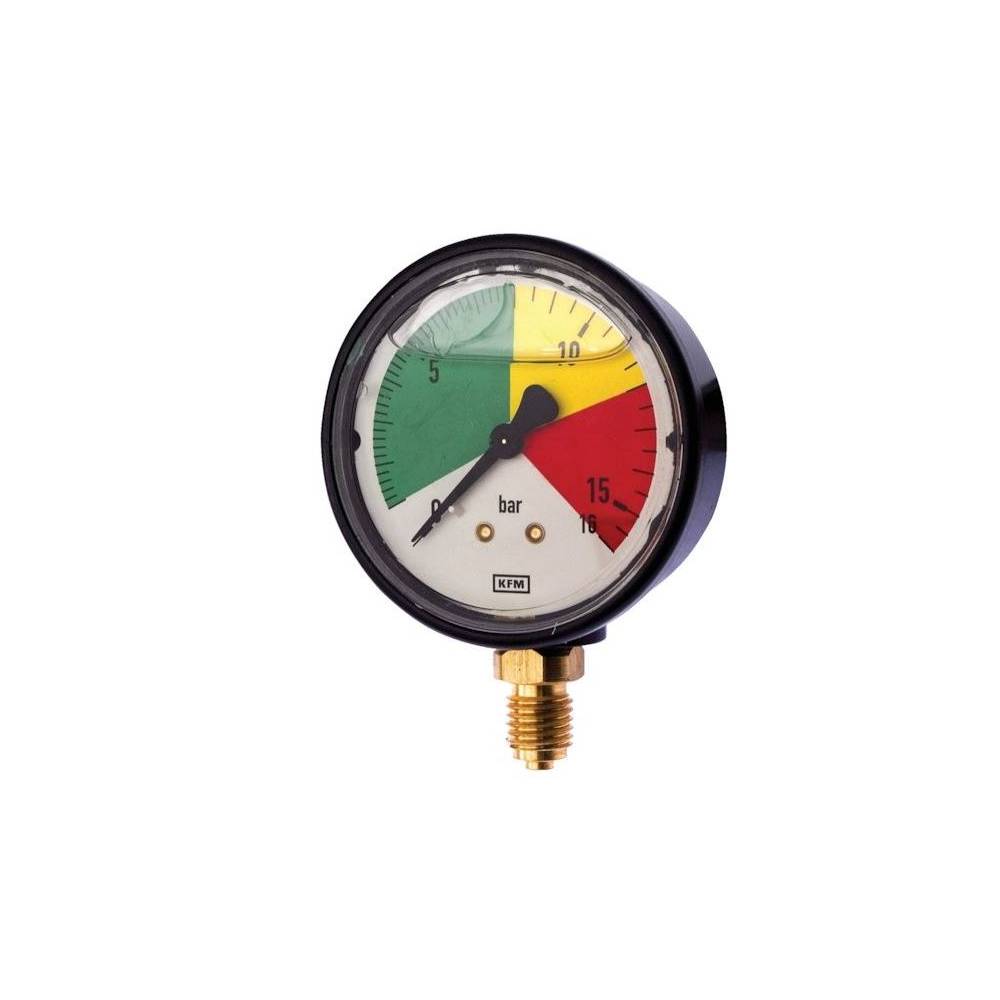 Manometr glicerynowy 16 bar dolne przyłącze M12