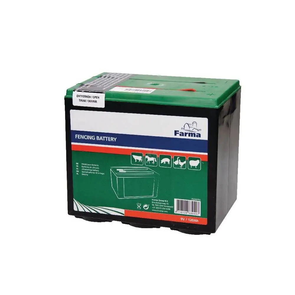 Akumulator do pastucha bateria sucha 9V120AH FARMA
