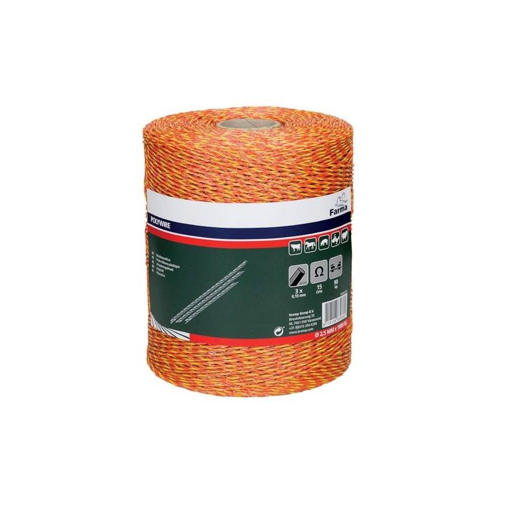 Linka plecionka pastucha elektrycznego 1000m FARMA