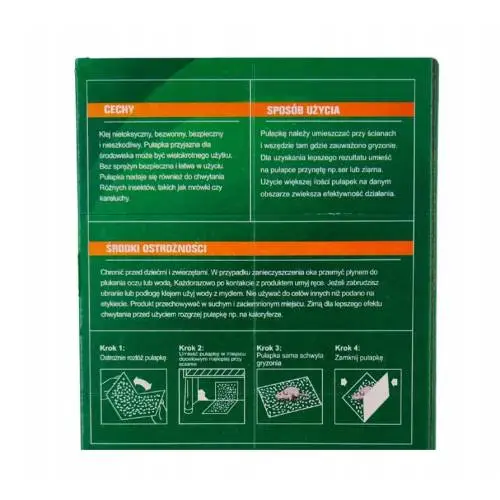 Mocny lep na myszy i szczury myszołapka z klejem