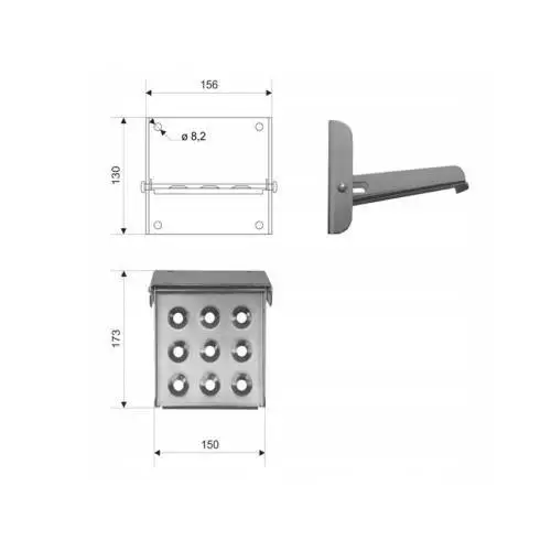 Stopień burtowy składany wchodzenia na przyczepę