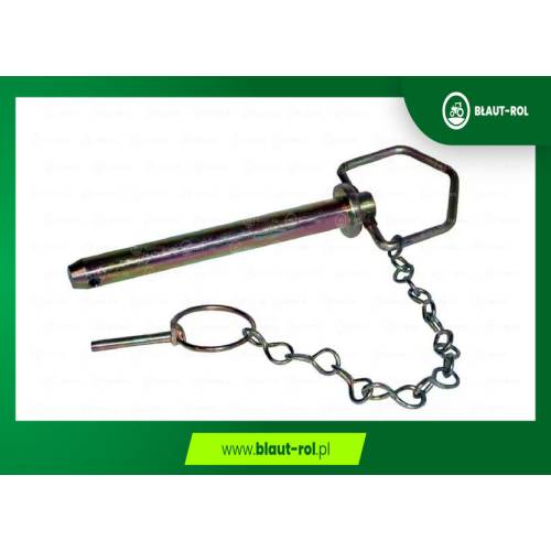 Bolec sworzeń zaczepu prosty 19x162mm z uchwytem