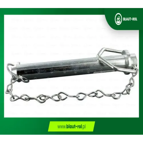 Bolec sworzeń zaczepu prosty 28x183mm z uchwytem