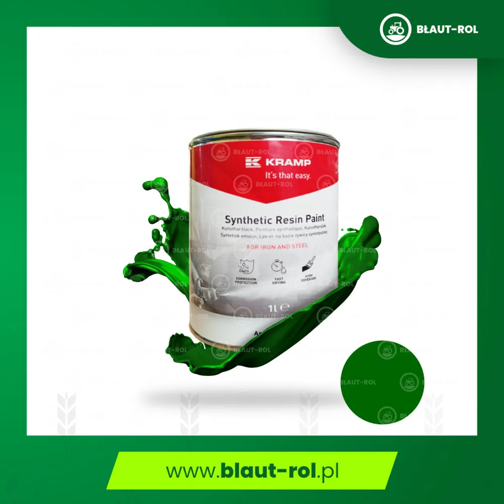 Farba lakier do metalu ZIELONA JOHN DEERE do87r 1L