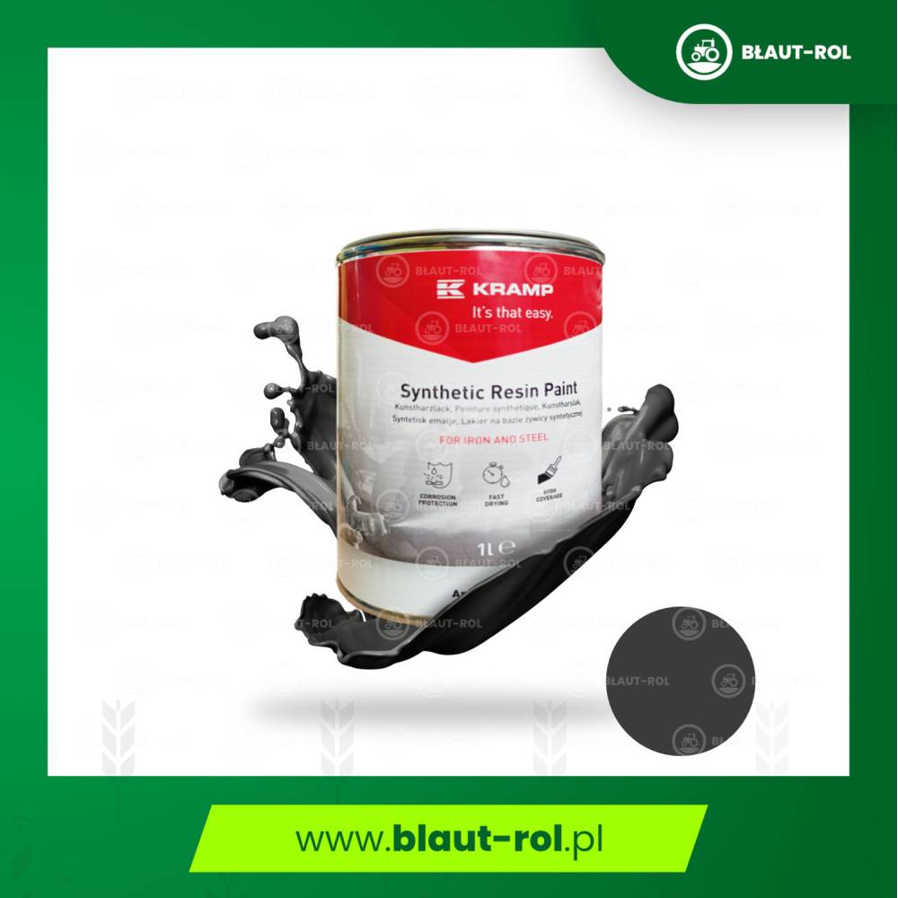 Farba lakier do metalu SZARA SZARY CLAAS CC 1L 