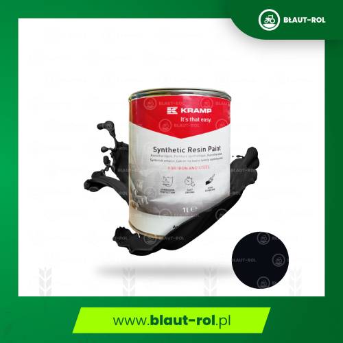 Farba lakier do metalu CZARNA CZARNY GRAFITOWA 1L