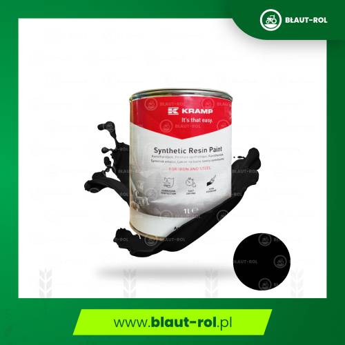 Farba lakier do metalu CZARNA CZARNY PODWOZIOWA 1L