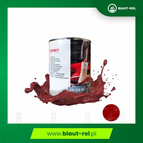 Farba lakier do metalu CZERWONA CZERWONY 3002 1L