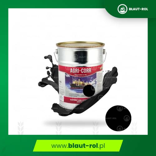 Farba podkładowa do metalu stali maszyn CZARNA 5L