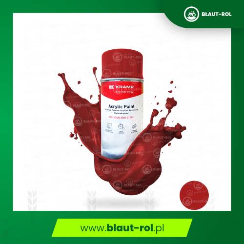Farba lakier czerwony sygnałowy spray 400ml