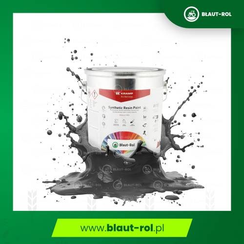 Farba lakier do metalu CZARNA CZARNY GŁĘBOKI 5L
