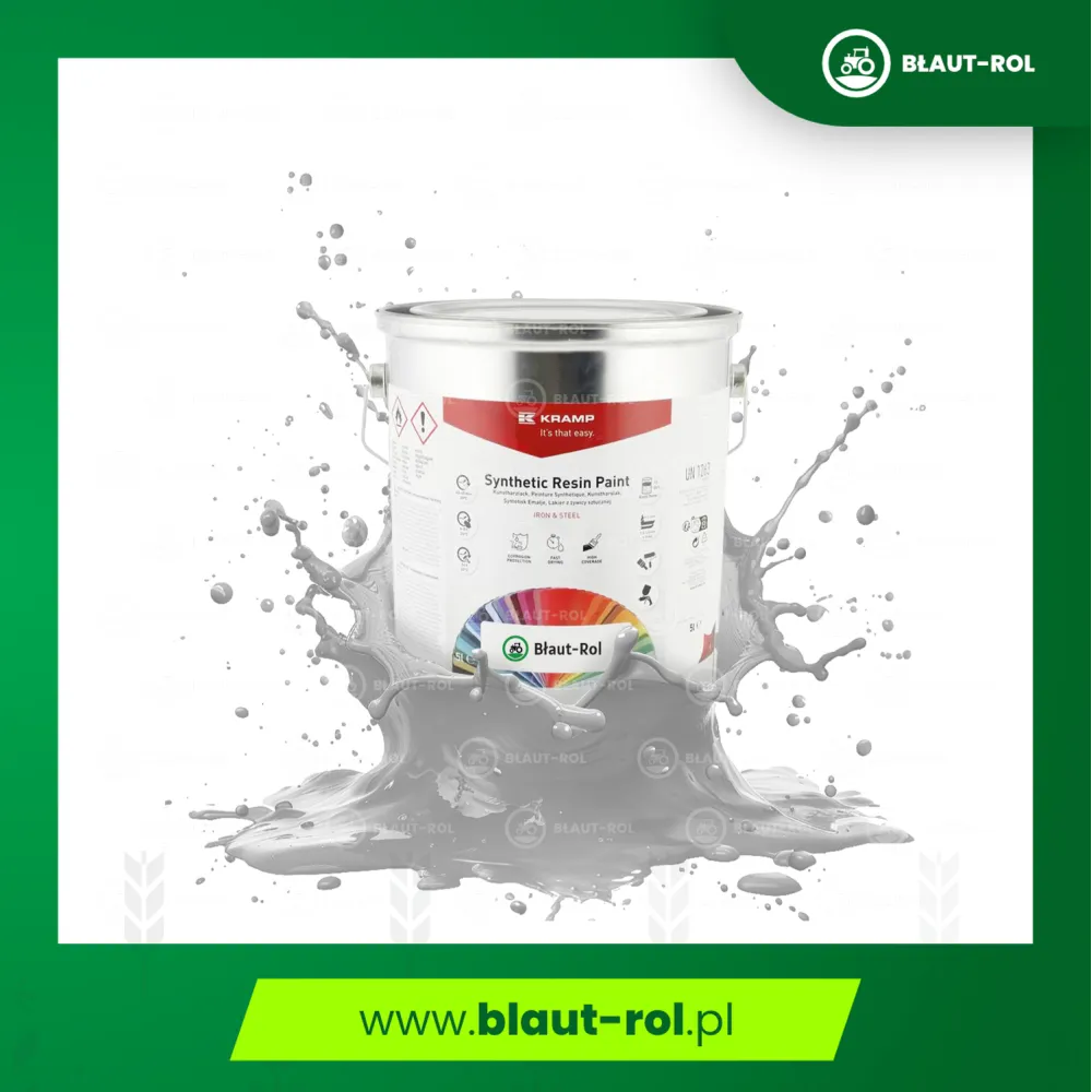 Farba lakier do metalu SREBRNA ALUMINIOWY 5L