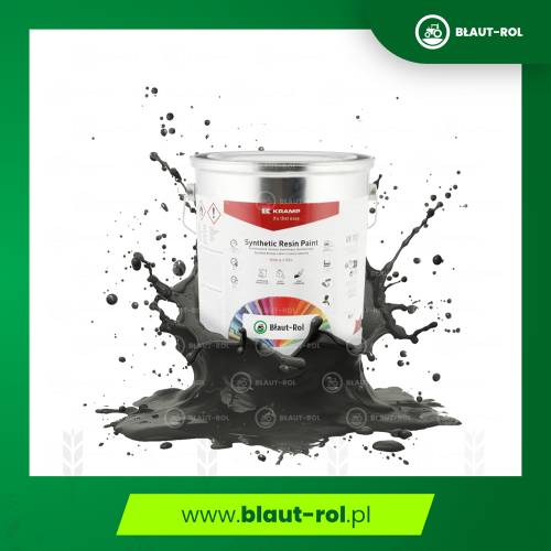 Farba lakier do metalu CZARNA CZARNY MATOWY 5L