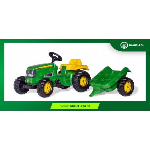 Zabawka RollyToys traktor John Deere + przyczepa