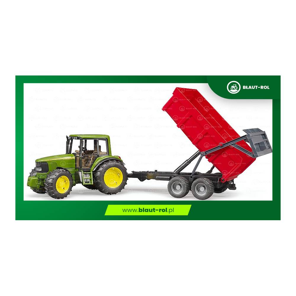 BRUDER Traktor JohnDeere 6920 z przyczepą wywrotką