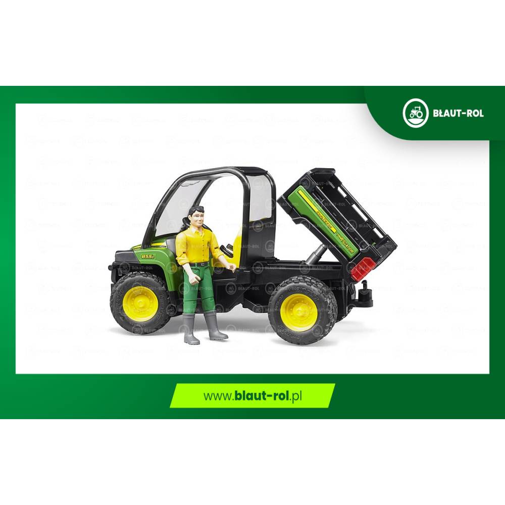BRUDER 02490 John Deere Gator wywrotka z kierowcą
