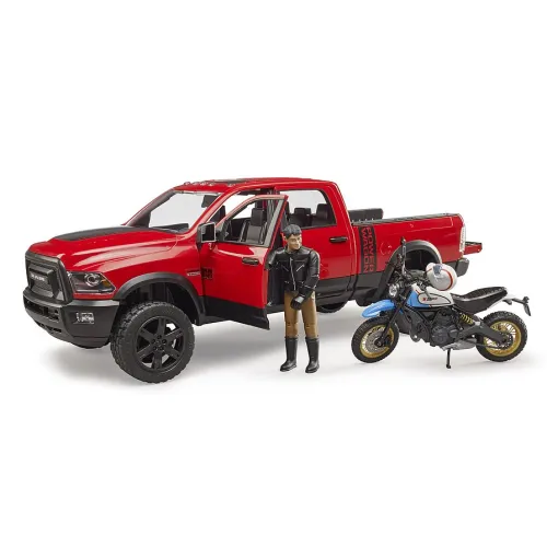 BRUDER Dodge RAM 2500 Power Wagon +Ducati motocykl