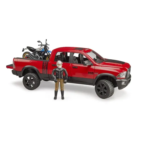 BRUDER Dodge RAM 2500 Power Wagon +Ducati motocykl