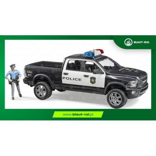 BRUDER Dodge RAM 2500 policyjny + figurka 02505