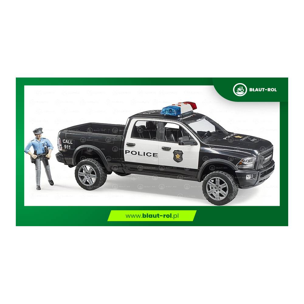 BRUDER Dodge RAM 2500 policyjny + figurka 02505
