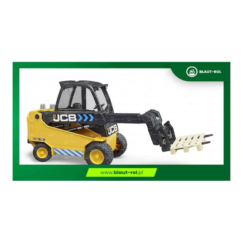 BRUDER Wózek widłowy JCB Teletruk z paletą 02512
