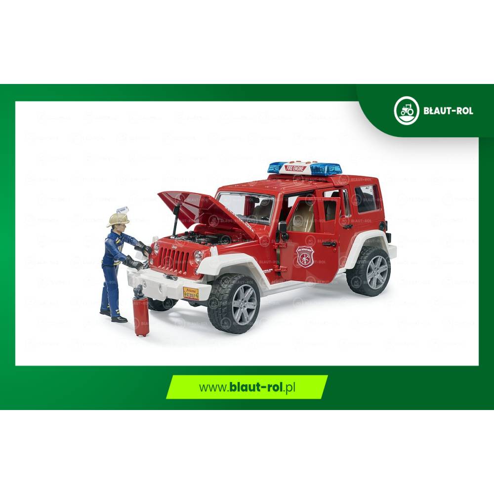 BRUDER 02528 Jeep Wrangler straż pożarna z figurką