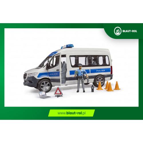 BRUDER Mercedes Policyjny z figurką policjanta