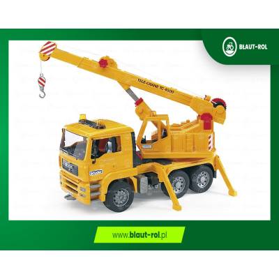 BRUDER Samochód ciężarowy MAN dźwig 02754