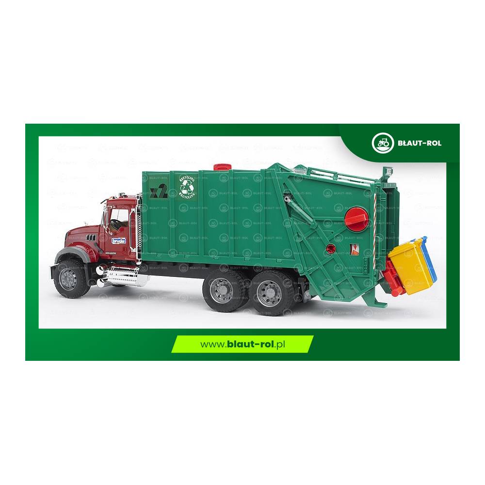BRUDER Ciężarówka Mack śmieciarka 02812