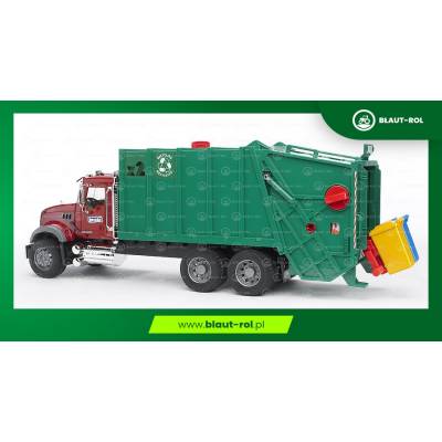 BRUDER Ciężarówka Mack śmieciarka 02812