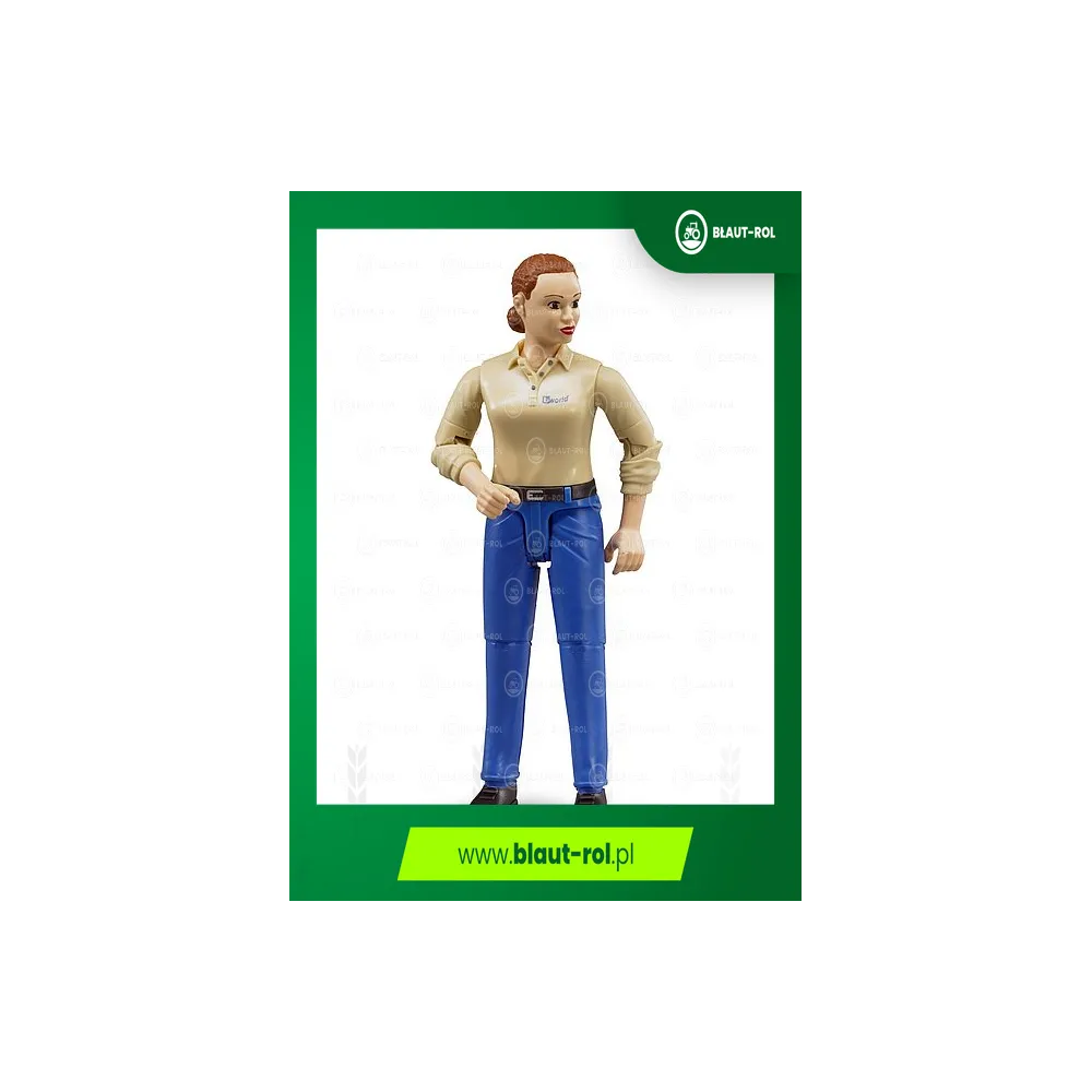 BRUDER 60408 bWorld figurka kobiety w spodniach