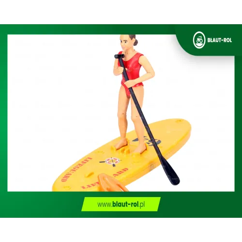 BRUDER 62785 figurka kobiety na desce ratowniczka