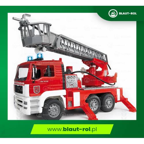 BRUDER wóz strażacki MAN z drabiną+światła 02771