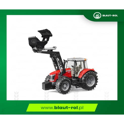BRUDER traktor ciągnik mf7624 z ładowaczem 03047