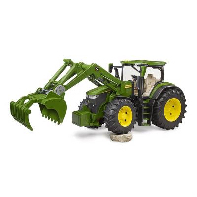 BRUDER John Deere 7R Traktor ciągnik z ładowaczem 
