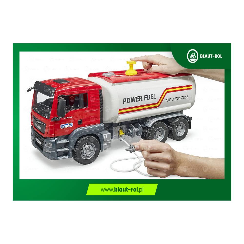 BRUDER Cysterna MAN TGS ciężarówka zabawka na wodę