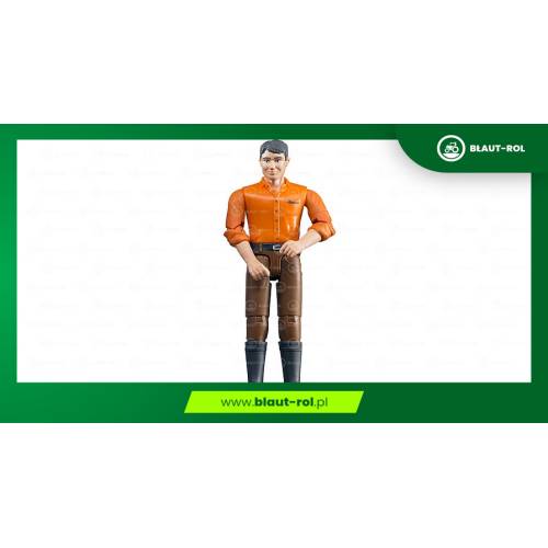 BRUDER figurka mężczyzny brązowych spodniach 60007