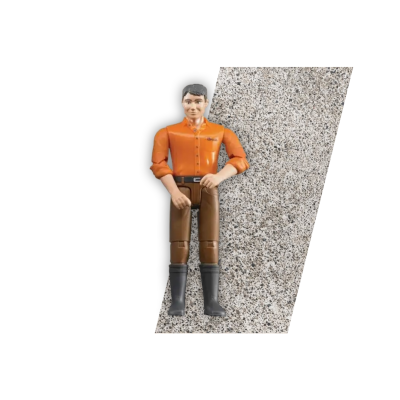 BRUDER figurka mężczyzny brązowych spodniach 60007